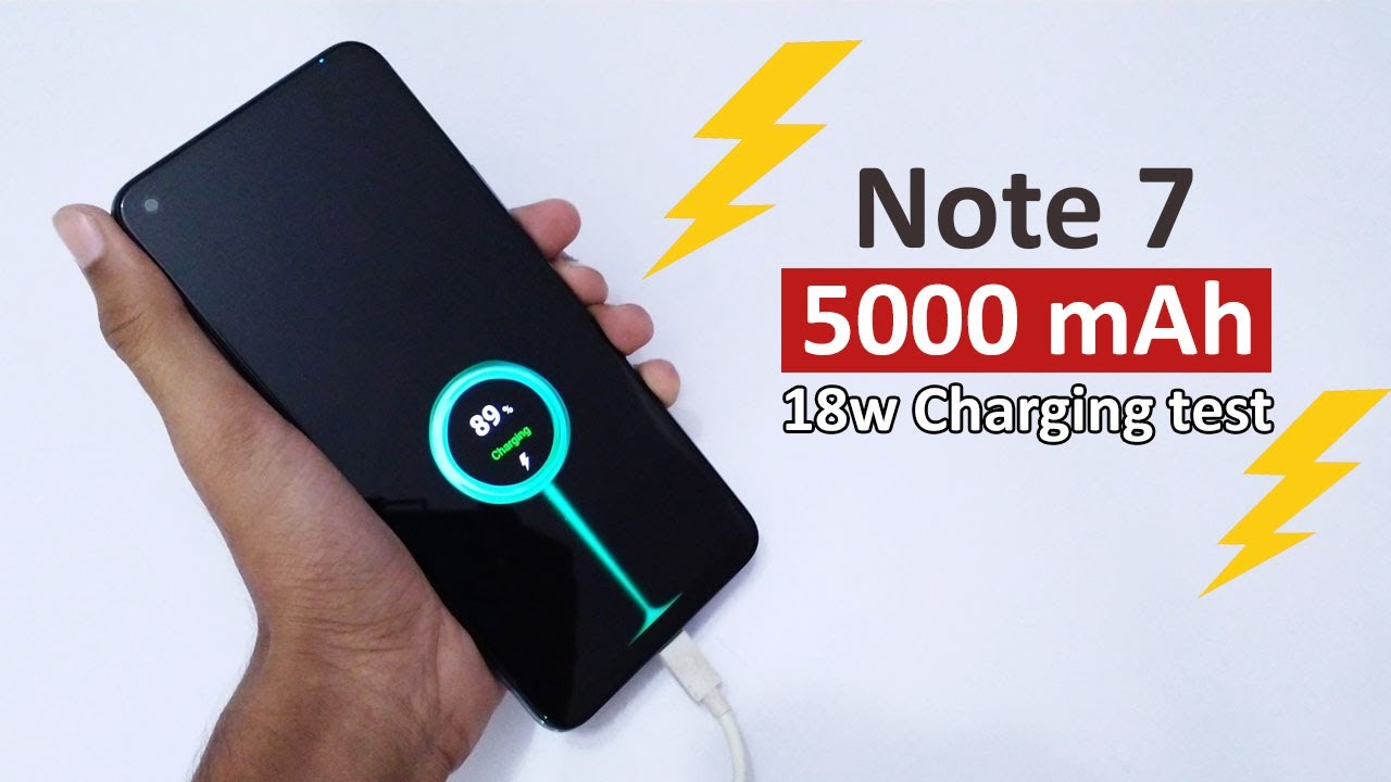 Infinix Note 7 5000 mAh Battery 18w Fast Charging Test 🔋⚡