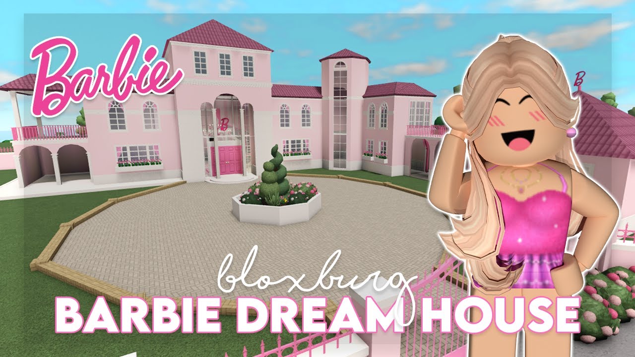 BUILDING the BARBIE LIFE IN THE DREAM HOUSE MANSION in BLOXBURG | roblox | cloudixia ♡