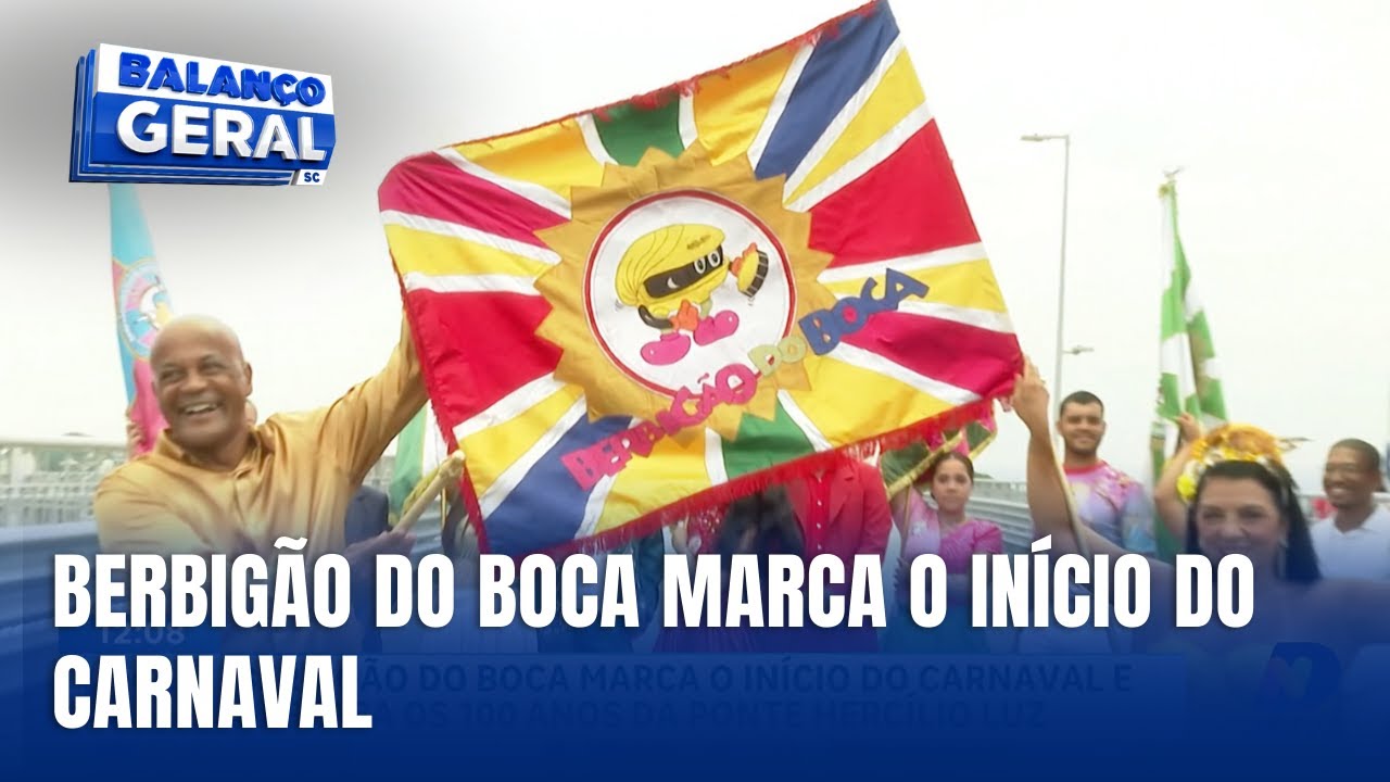 Carnaval começa com Berbigão do Boca e homenagem à Ponte Hercílio Luz