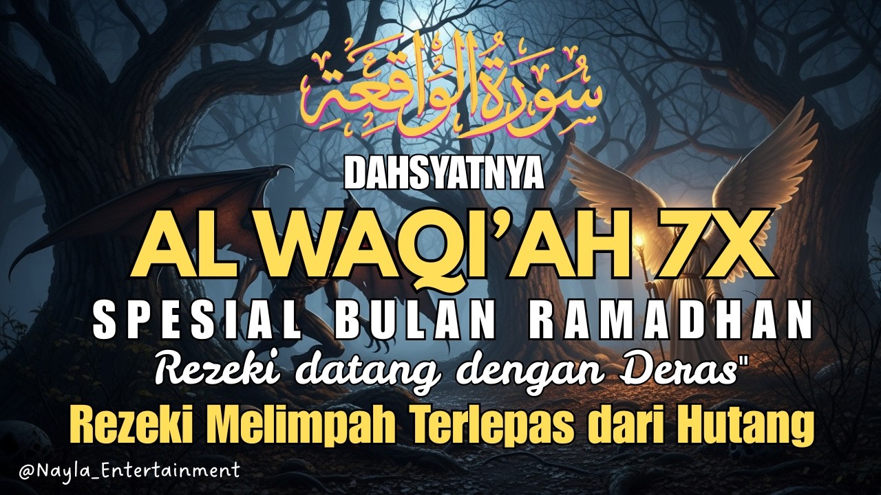 Surat Al WAQIAH 7x | dengarkan hutang lunas, Rezeki datang dari Segala arah, Dimudahkan Segalanya
