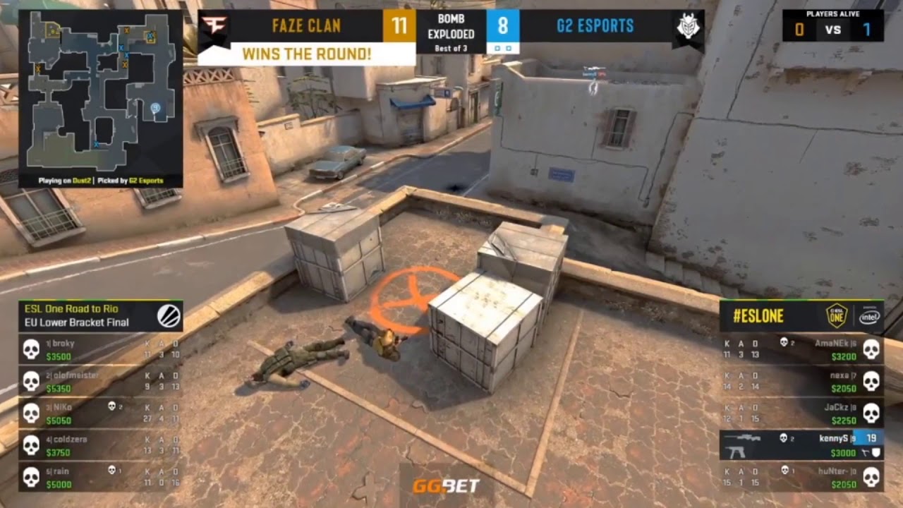Faze vs G2  : KennyS Mismanagement Of The Bomb