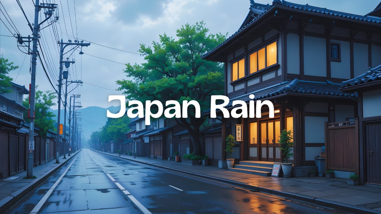 Calm Rainy Japanese Streets 🌧️ Chill Lofi Radio for Study & Sleep