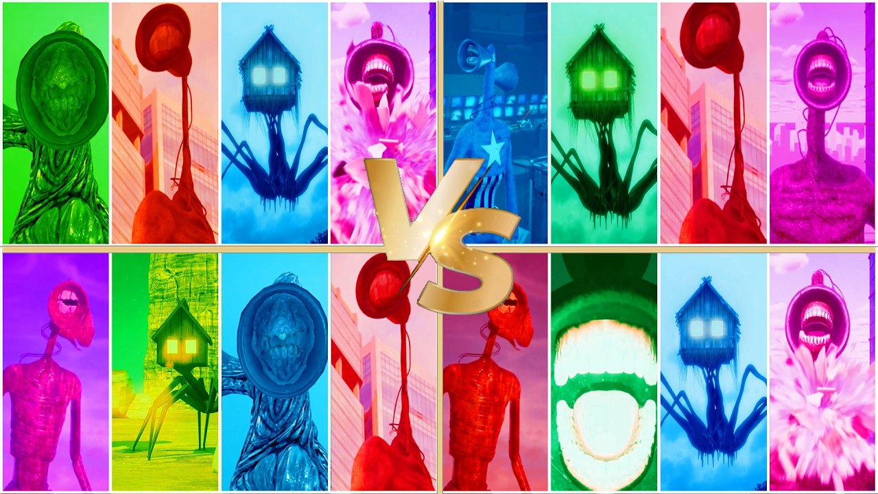 Siren Head Hause Head Megamix MegaBattle