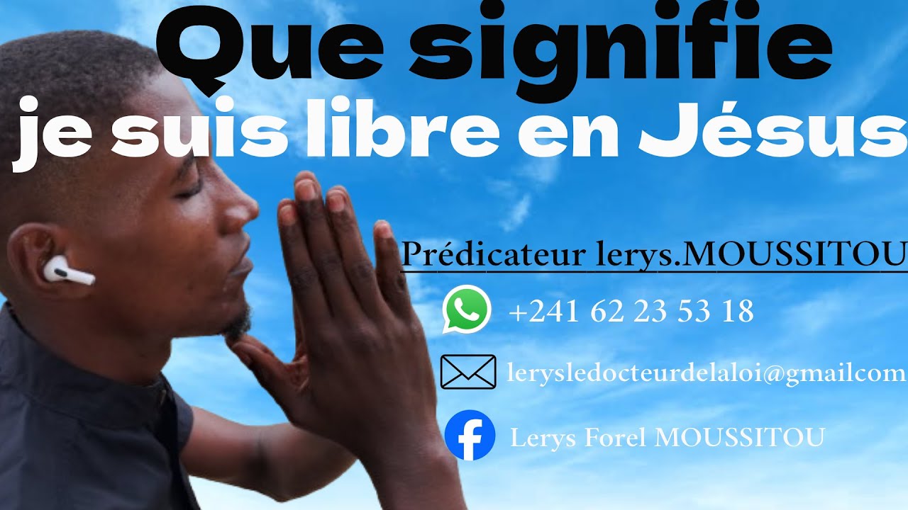 Que signifie JE SUIS LIBRE EN JÉSUS 