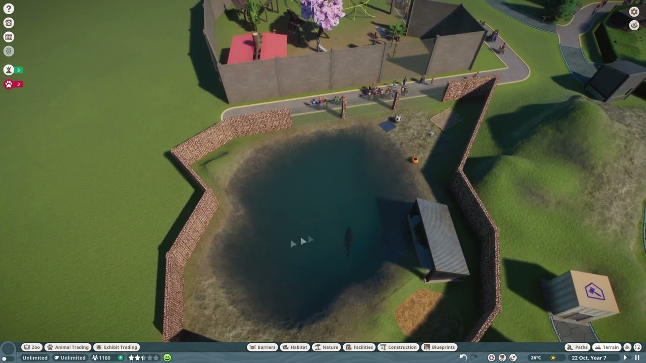 Crocodile Exhibit Guide in Planet Zoo