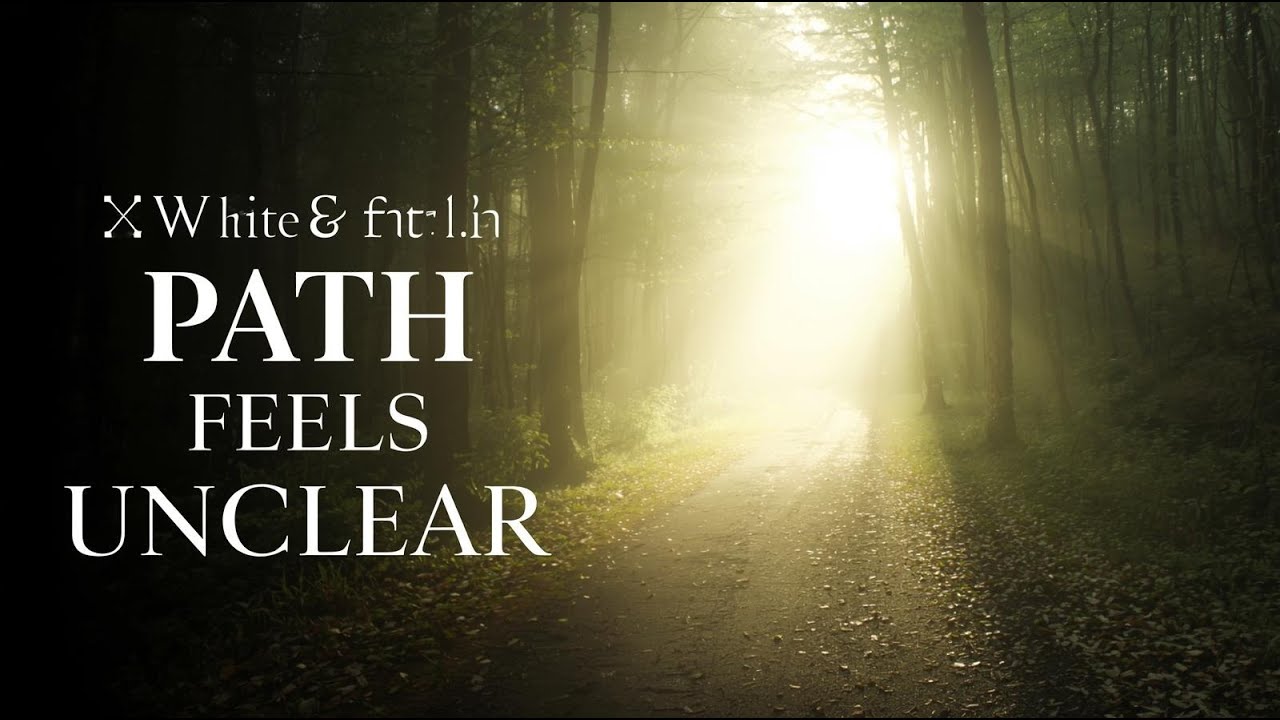 When the Path Feels Unclear