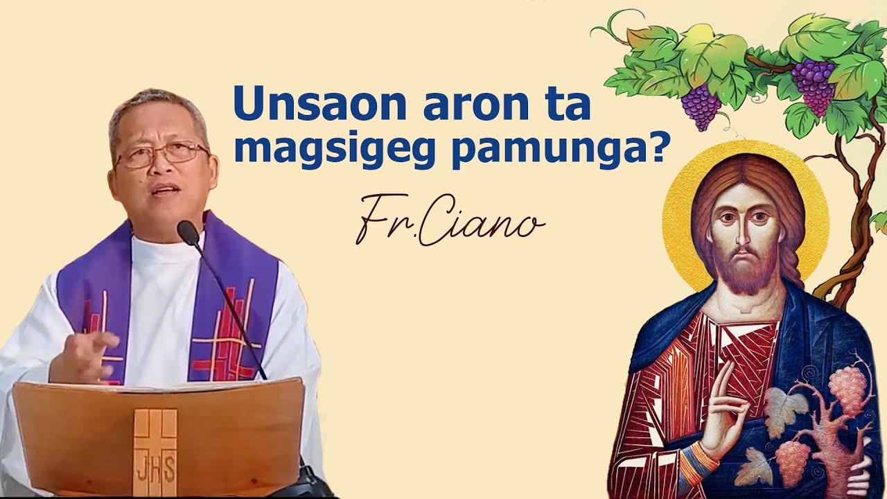 Unsaon aron ta magsigeg pamunga? - Fr.Ciano | Homily 24h