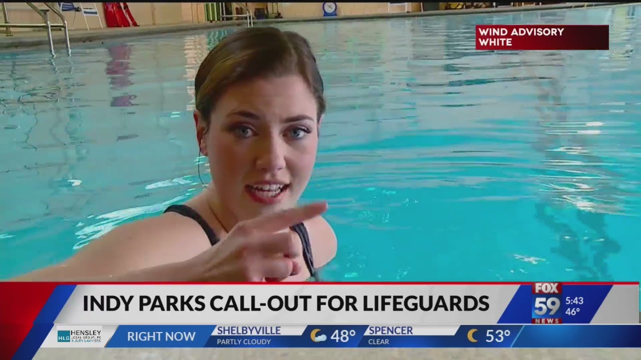 FOX59 reporter takes the Indy Parks lifeguard test