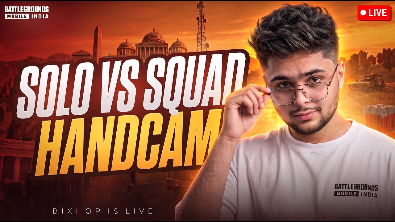 Old BIXI OP IS BACK 🔥 HANDCAM + SOLO VS SQUAD | BGMI LIVE