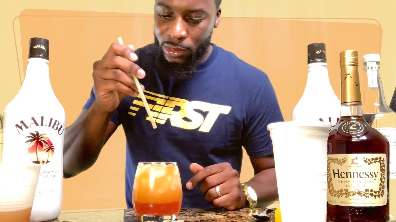 HOW TO MAKE STRAWBERRY MANGO HENNY COCKTAIL DRINK
