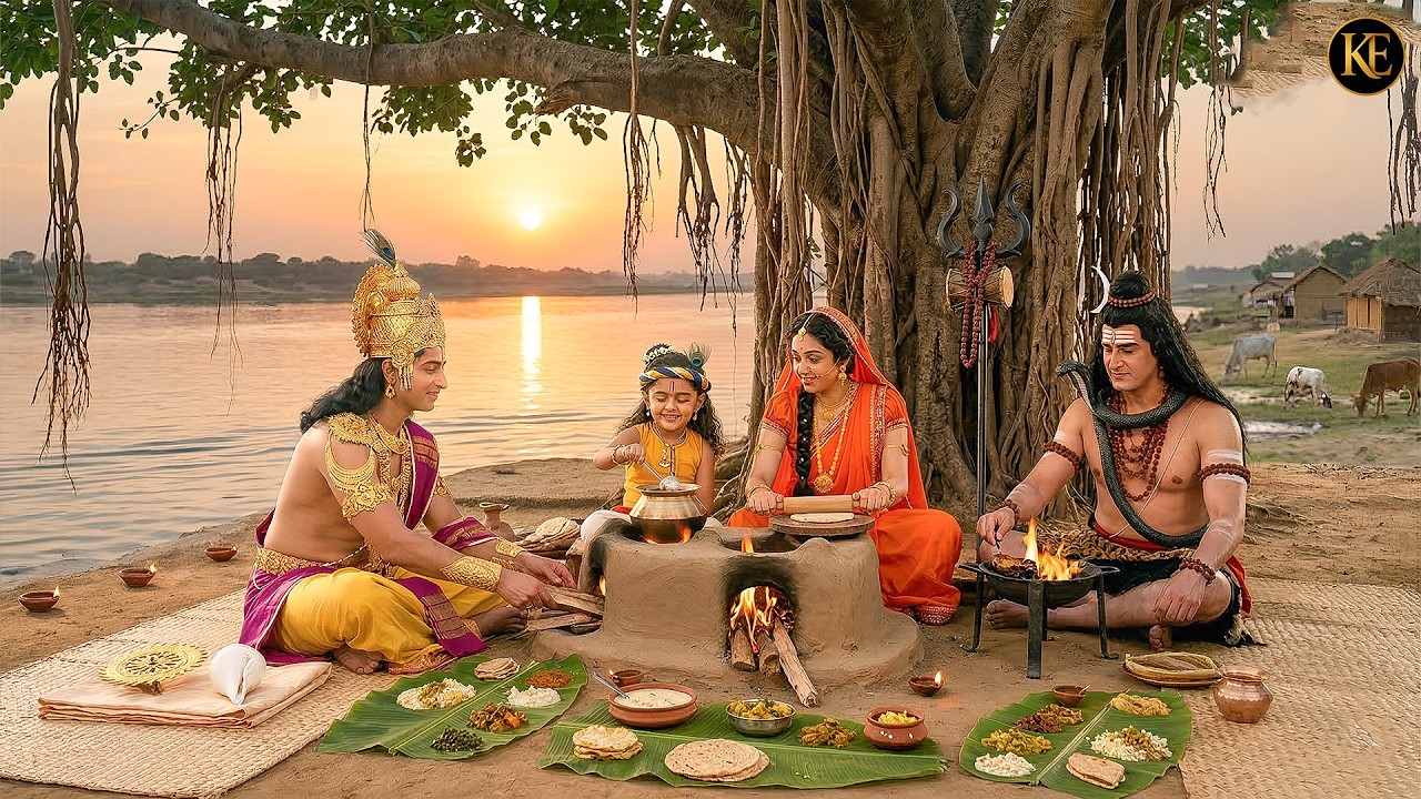 “गोकुल में बाल कान्हा, महादेव और नारायण भगवान ने किया भोजन || यशोमती मईया के नंदलाला | Krishan leela