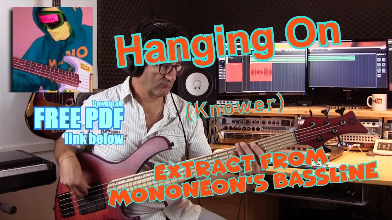 Hanging on - Knower (MonoNeon extract bass cover) #basstutorial #funkbass #mononeon #knower