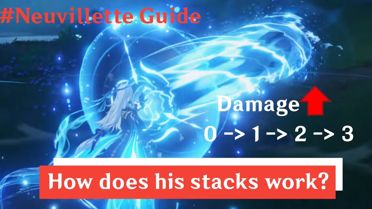 Neuvillette passive stacks comparison | Neuvillette Guide | Genshin Imapct