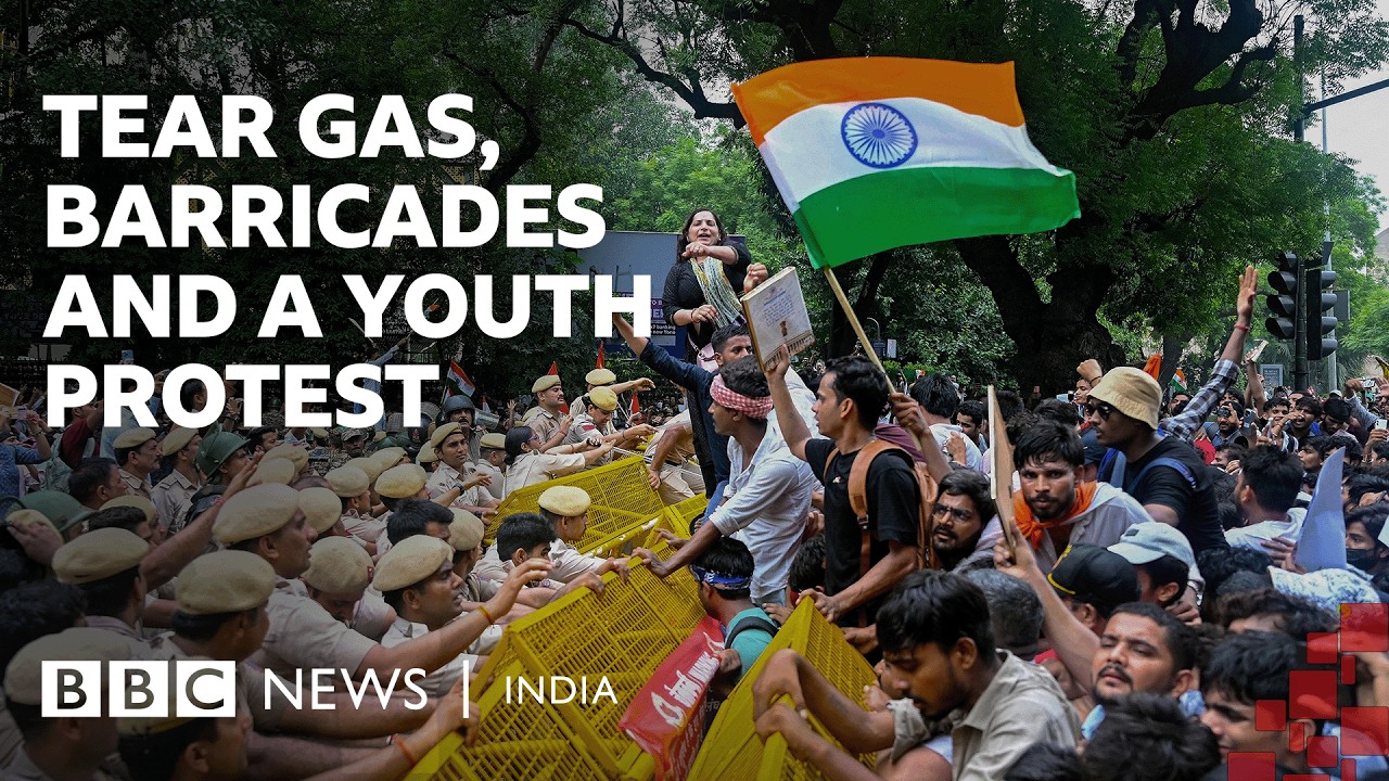 What happened in Delhi when youth protesters marched to India's parliament? | BBC News India