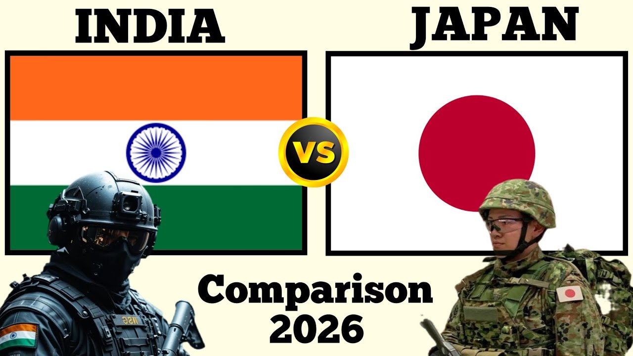 India vs Japan Military Power Comparison 2026 | Japan vs India Military Power | World Military Power