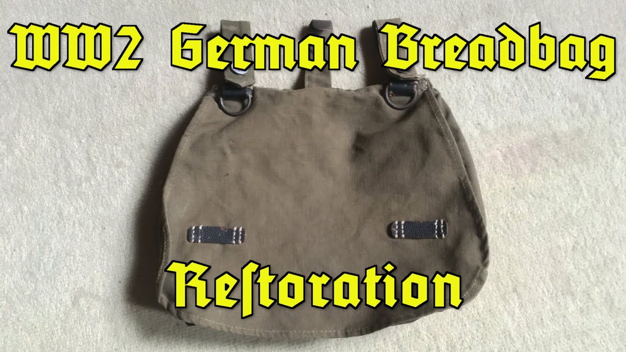 How to restore a German WWII M31 Breadbag for reenacting!