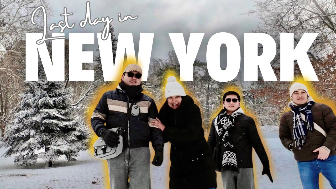 UNEXPECTED SNOW SA CENTRAL PARK!!! 🥶☺️ New York Vlog: Part 3 (Last na to!😆)