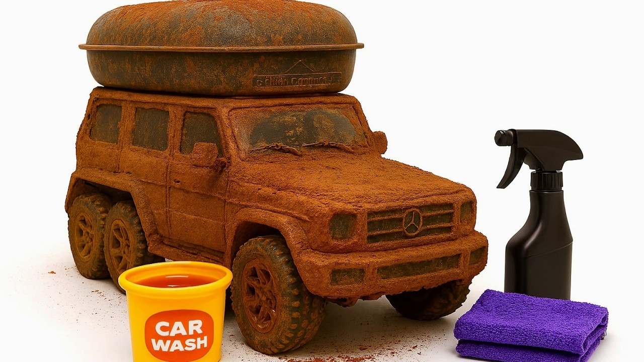 Super Realistic Cleaning of a 1:24​ Mercedes-Benz G63 AMG 6x6 Camper After an Extreme Off-Road 🥵