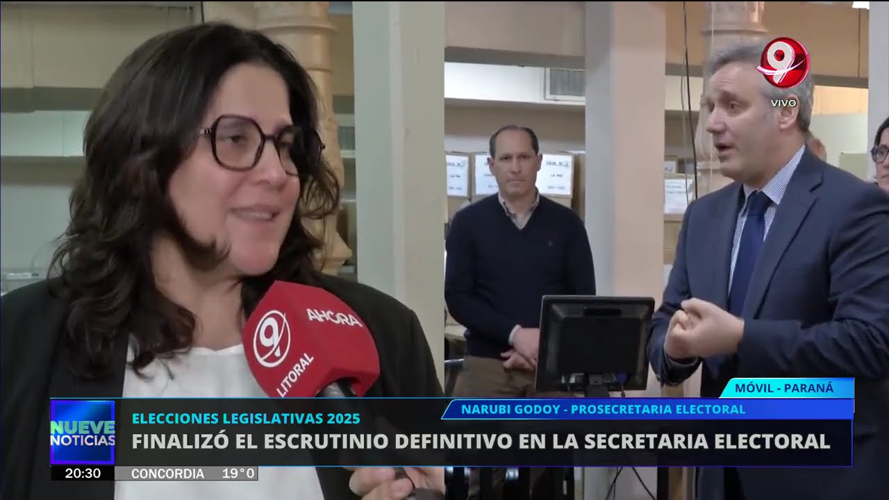 Finaliz&oacute; el escrutinio definitivo en la Secretar&iacute;a Electoral