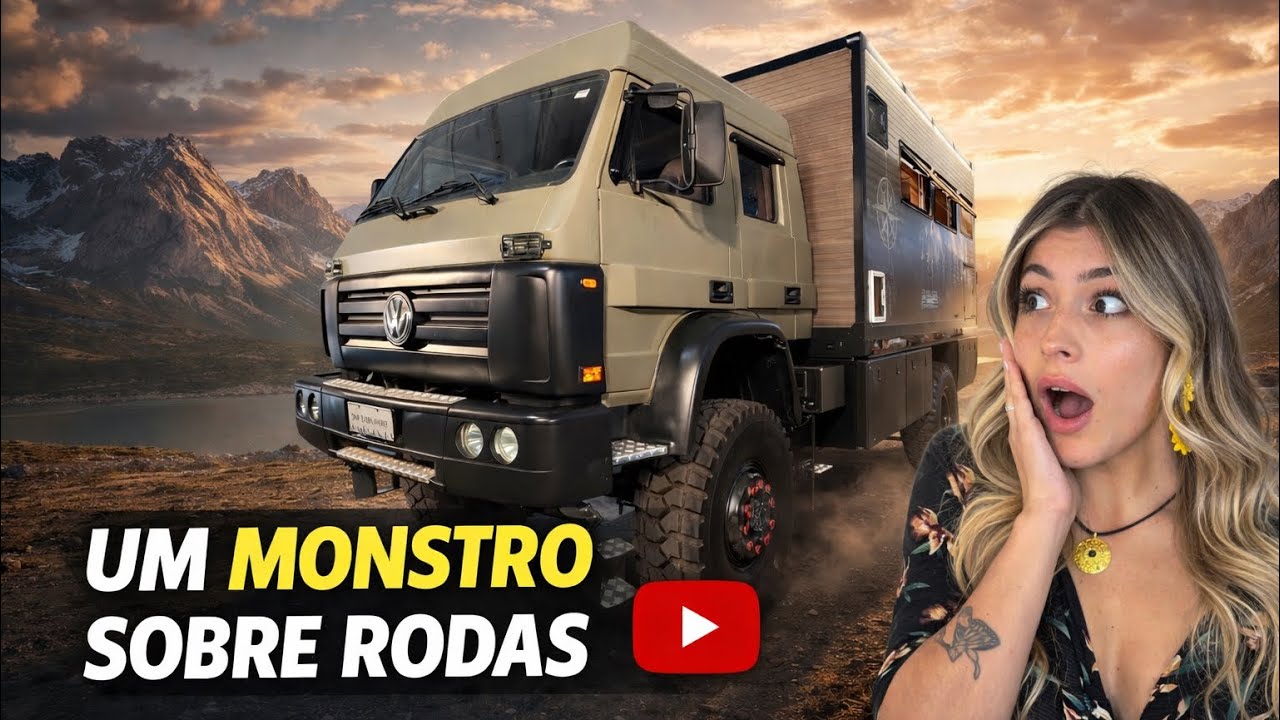 À VENDA, Motorhome 4x4 Volkswagen 15210! 