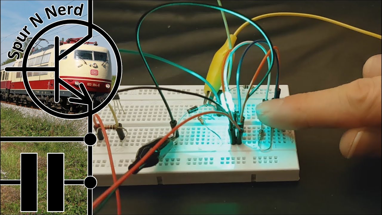 Modelleisenbahn-Elektronik - Teil 13.2 - Zugdetektion - Schaltplan für eine IR-Lichtschranke