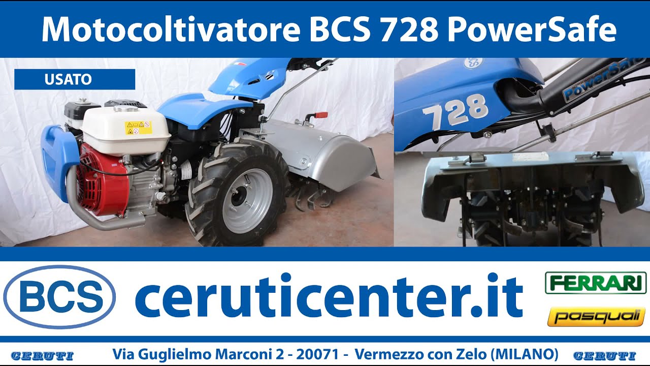 VENDUTO - Motocoltivatore BCS 728 Powersafe - Honda GX200 5.5hp - fresa 46cm - Usato - anno 2020