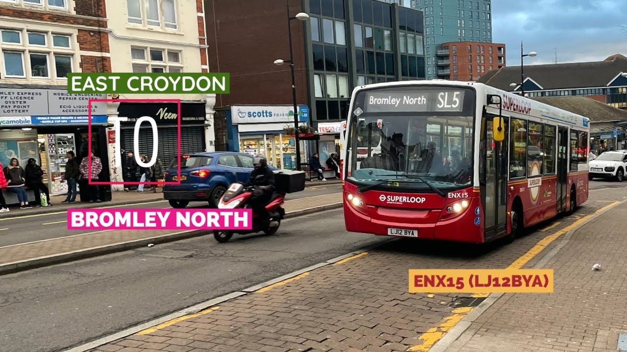 FULL ROUTE VISUAL | SL5 to bromley North ￼