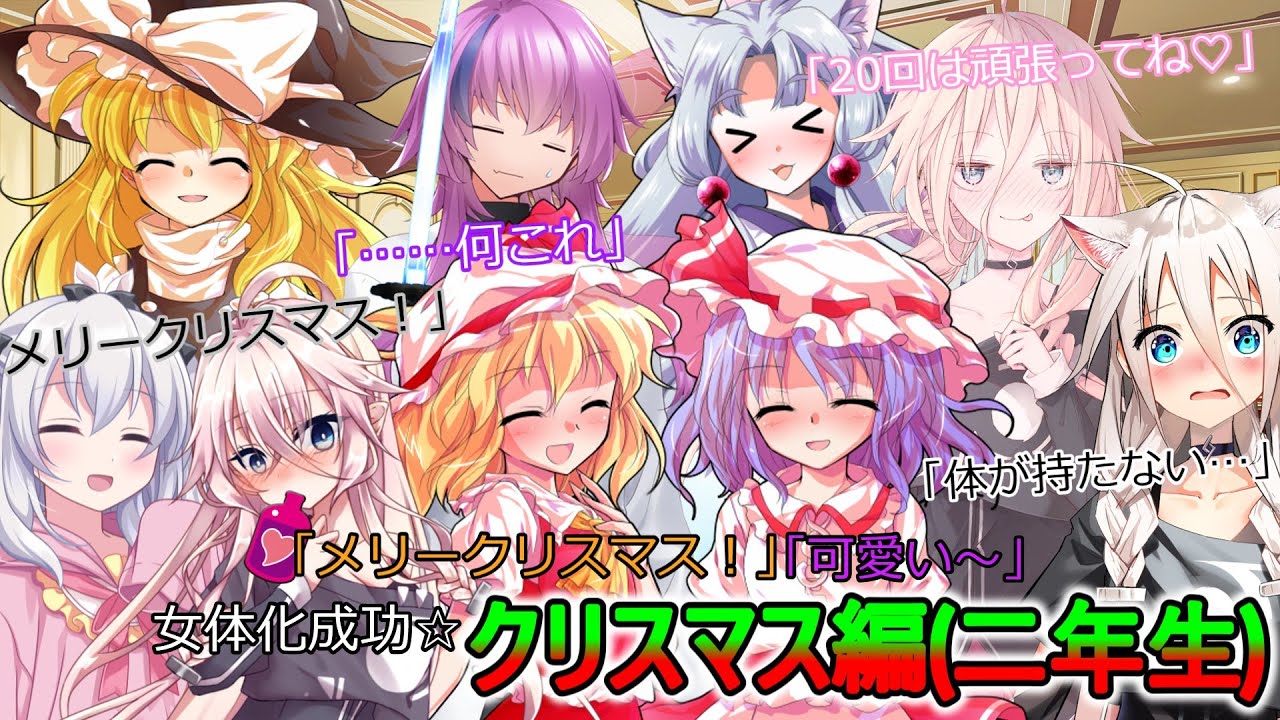 【ゆっくり茶番劇】転校してきた女の子は出会ってすぐ一目惚れしたようです♡クリスマス編(二年生)