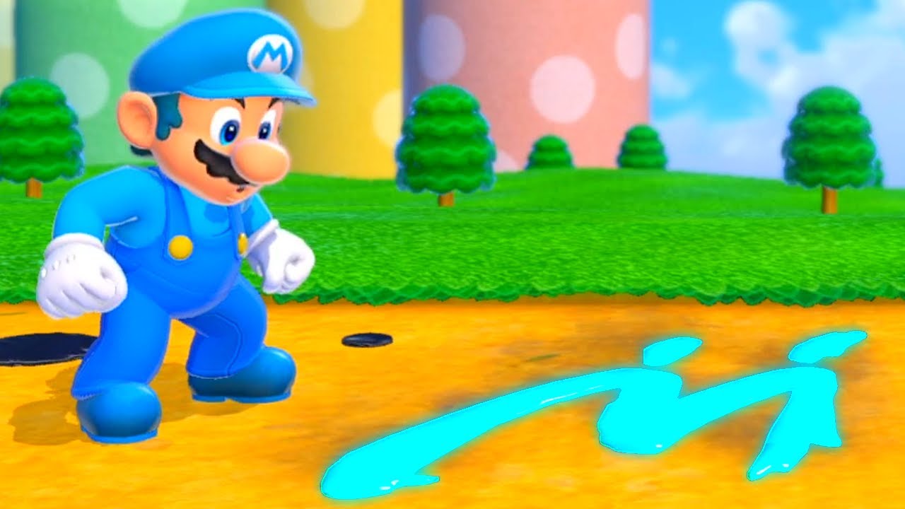 Playable Blue Mario in Bowser's Fury