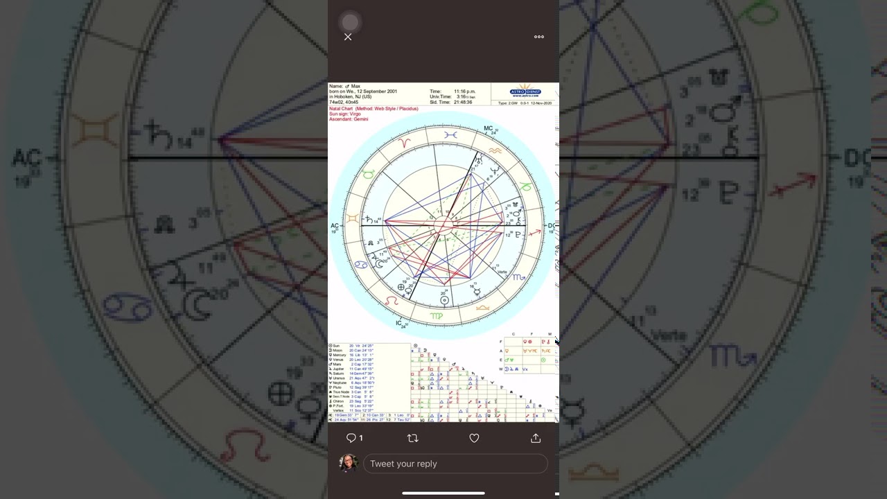 Showcasing Nikola&rsquo;s Degree Theory to another Astrologer