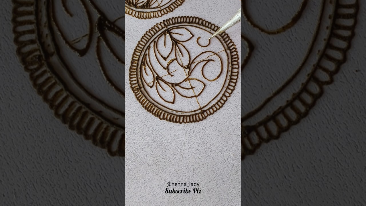 Easy negative space filling mehndi || for beginners #mehndi #easytutorial  #shorts #ytshorts