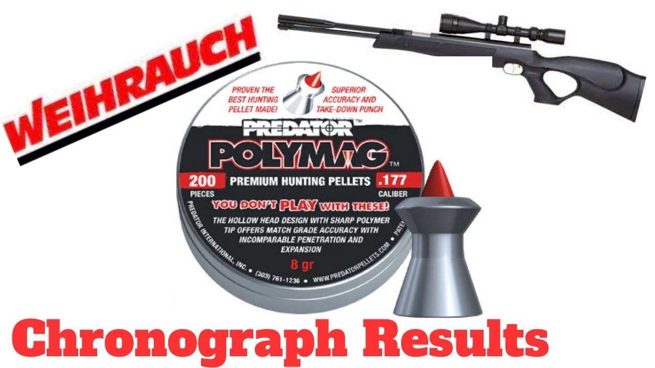 Predator Polymag .177 Chronograph Results - Search for the Best Air Rifle Pellet for Weihrauch HW95K