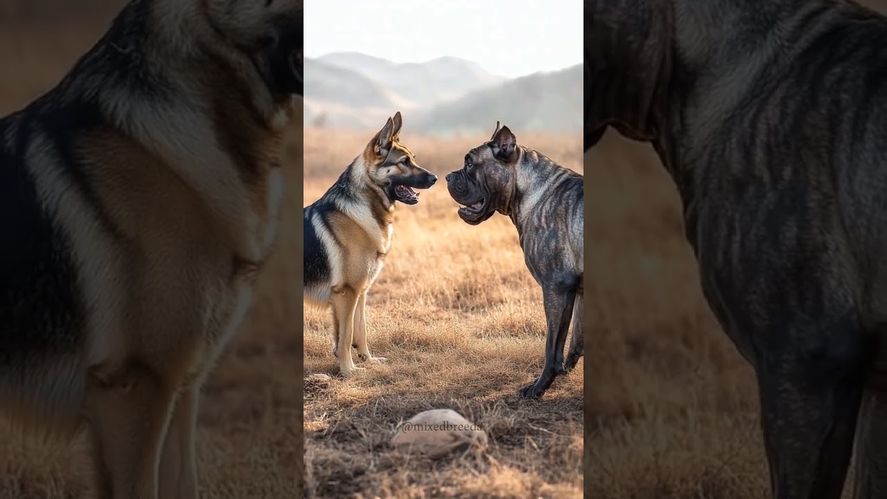 German Shepherd And Cane Corso Mix 🔥 #dog #germanshepherd #canecorso #mix