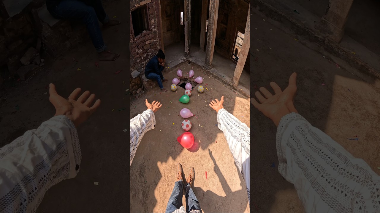 new parkour football ⚽️🎈se balloon fod diye😱🤩😱 #ytshorts#football#parkour #running#jumpstyle#pov#yt