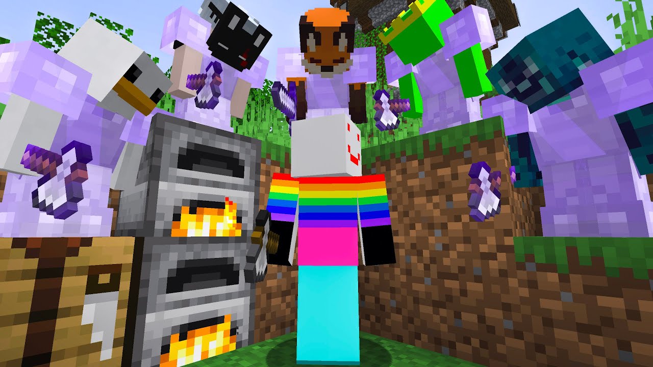 BEST Pocket Edition Speedrunner VS 5 Hunters FINALE
