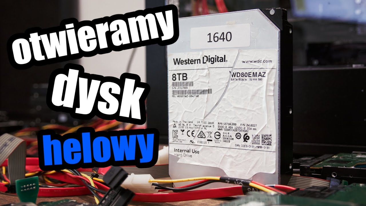 Otwieranie dysku helowego (Helium Hard Drive) WD80EMAZ · możliwość naprawy i odzyskania danych