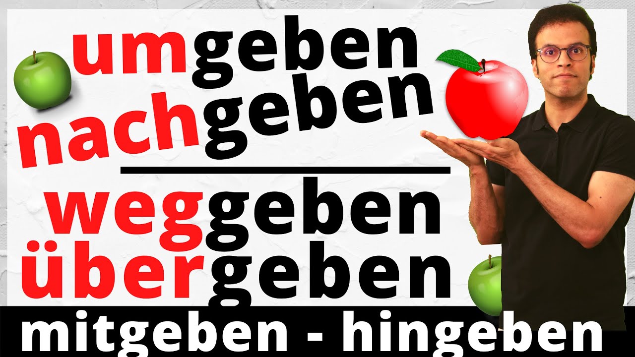 geben (Teil 2) - أكثر 10 جمل إستخداماً لمشتقات الفعل في اللغة الألمانية