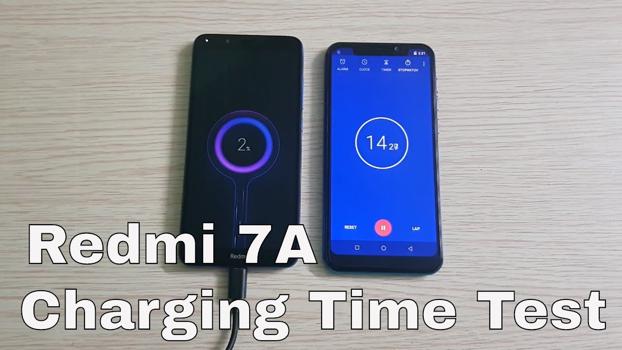 Redmi 7A Charging Time Test