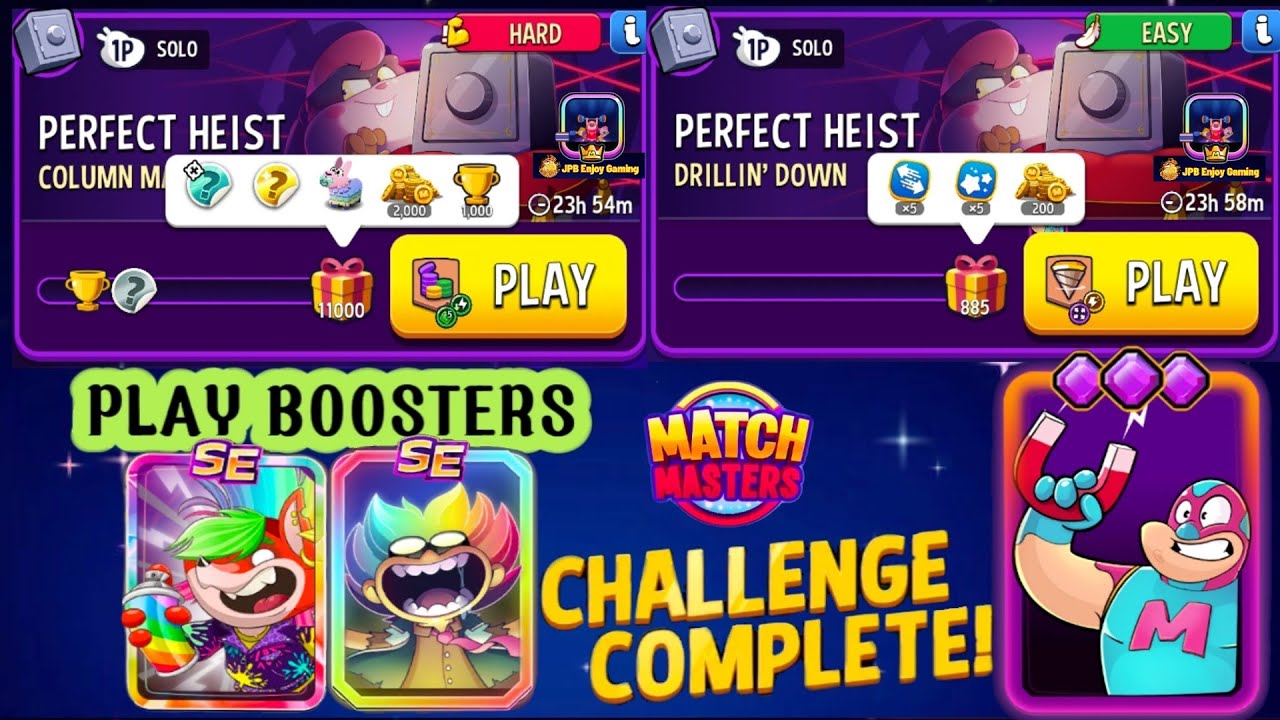 2 Solo/ Perfect Heist Columns+Gimme Green Solo Challenge 11000 Score / Drillin'Down Lightning Strike