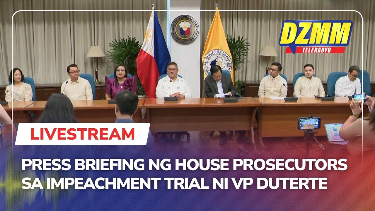 LIVE: House prosecutors hold press briefing on VP Duterte impeachment | (11 June 2025)
