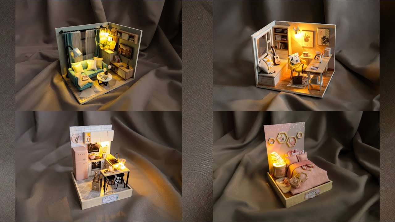 DIY MINIATURE DOLLHOUSE KIT COMPILATION