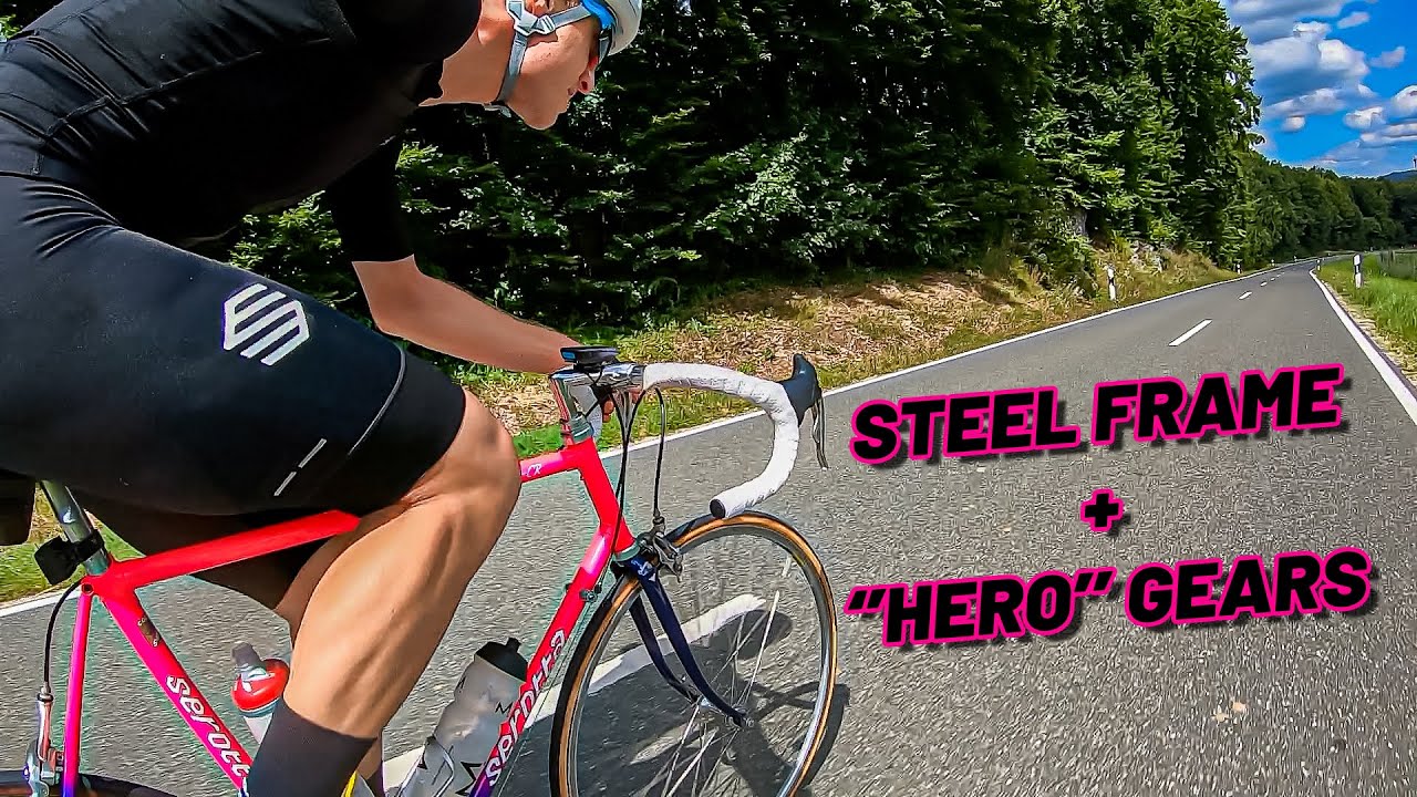 I attempt 18% CLIMBS on a VINTAGE 8-speed..