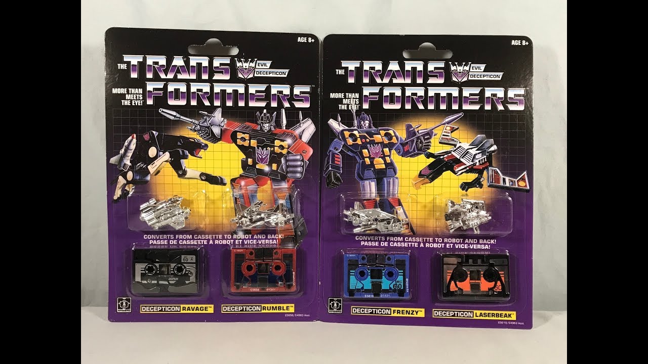 Transformers G1 Reissue Walmart Exclusive Rumble & Ravage, Frenzy & Laserbeak Review