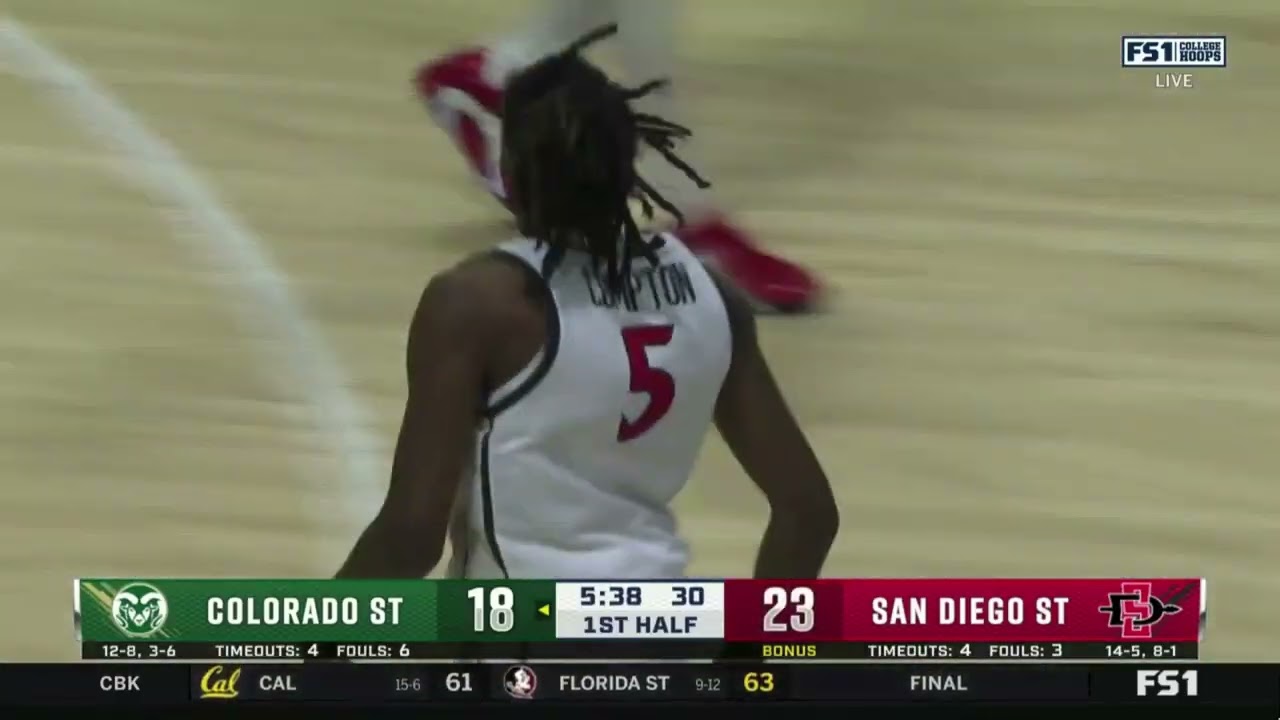 HIGHLIGHTS: Colorado State at San Diego State Men's Basketball 1/28/26