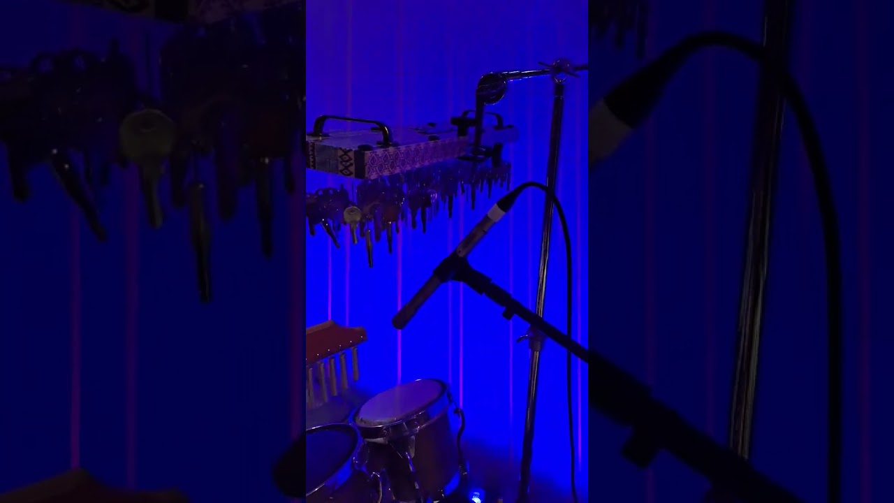 set-up Percuss&atilde;o  passagem de som Sesc santo Andr&eacute; #drums #drummer #berimbaumusic  #percussion