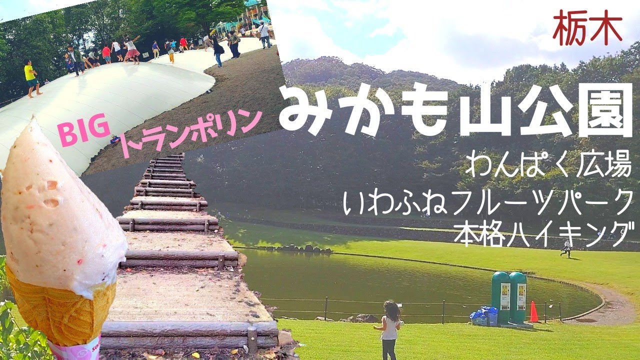 【栃木観光】みかも山公園わんぱく広場・いわふねフルーツパーク・本格ハイキング！１日遊べる！車中泊で来たら行ってみて！