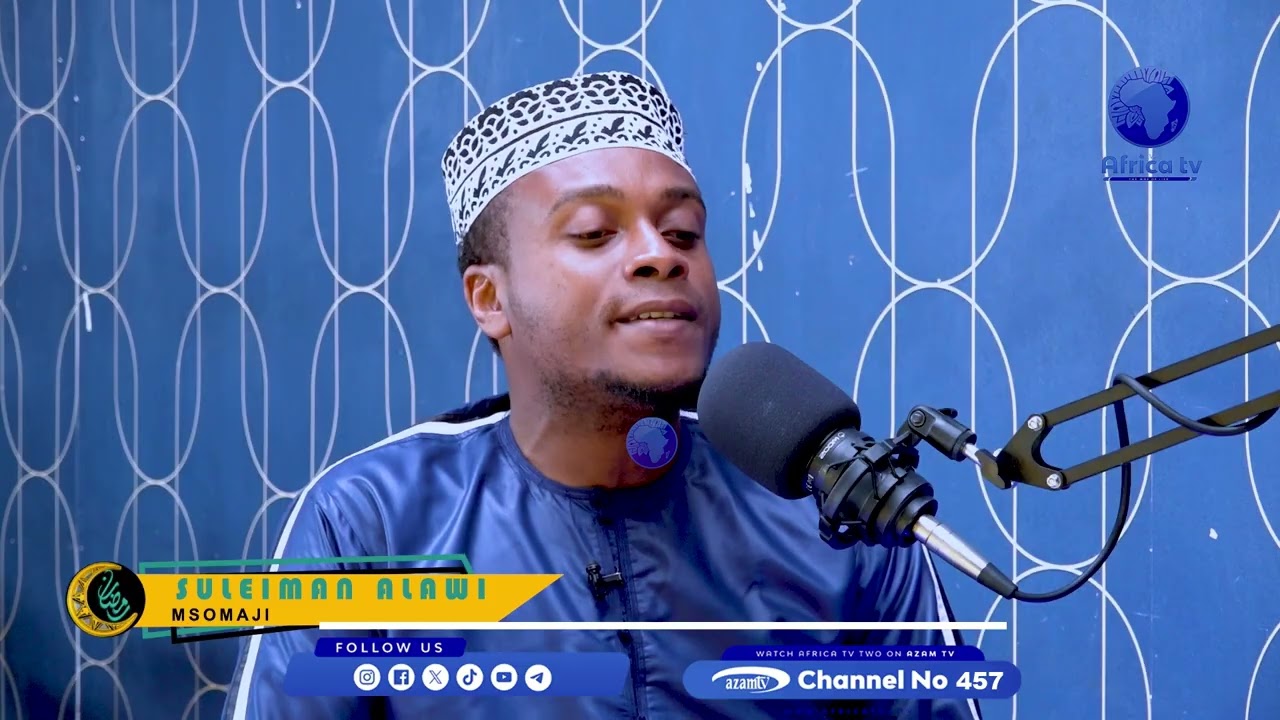 MWANAFUNZI WA SHEIKH ALI ASAA ALI AZUA TAHARUKI NDANI YA STUDIO ZA AFRICA TV2 KWA KUSOMA QUR'AN