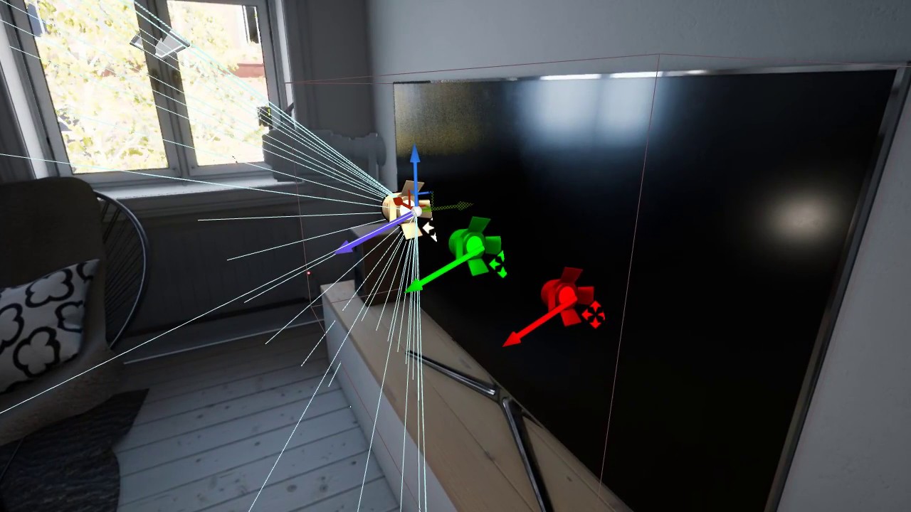 UE4 - Light Function TV Material