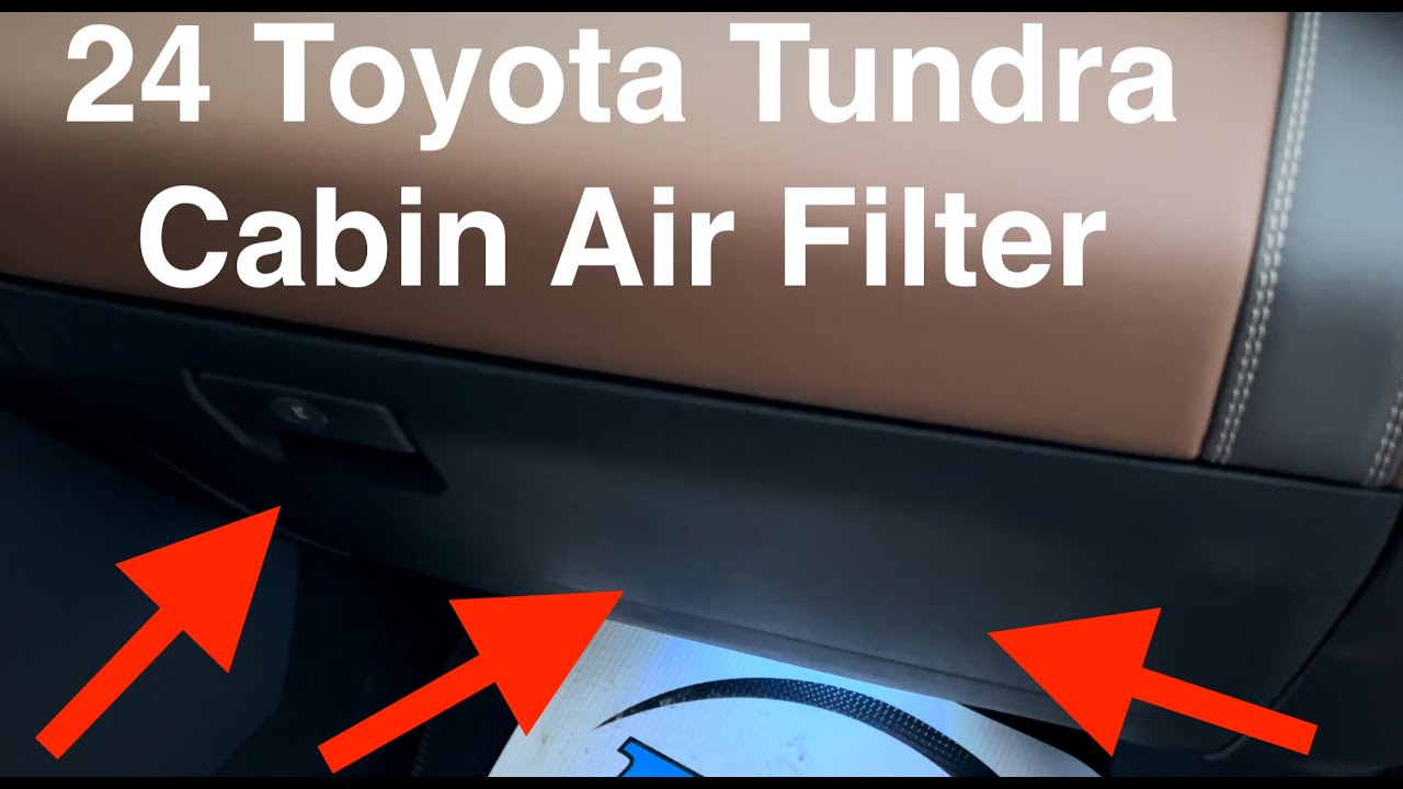 2024 24 Toyota Tundra Cabin Air Filter Replacement How To