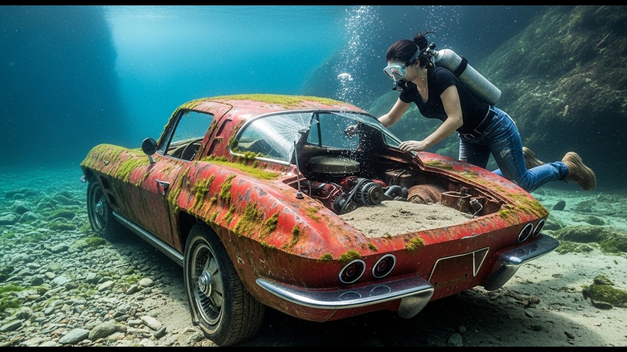 ASMR Car Restoration | 1963 Chevrolet Corvette Split Window Full Rebuild | From Under Water After